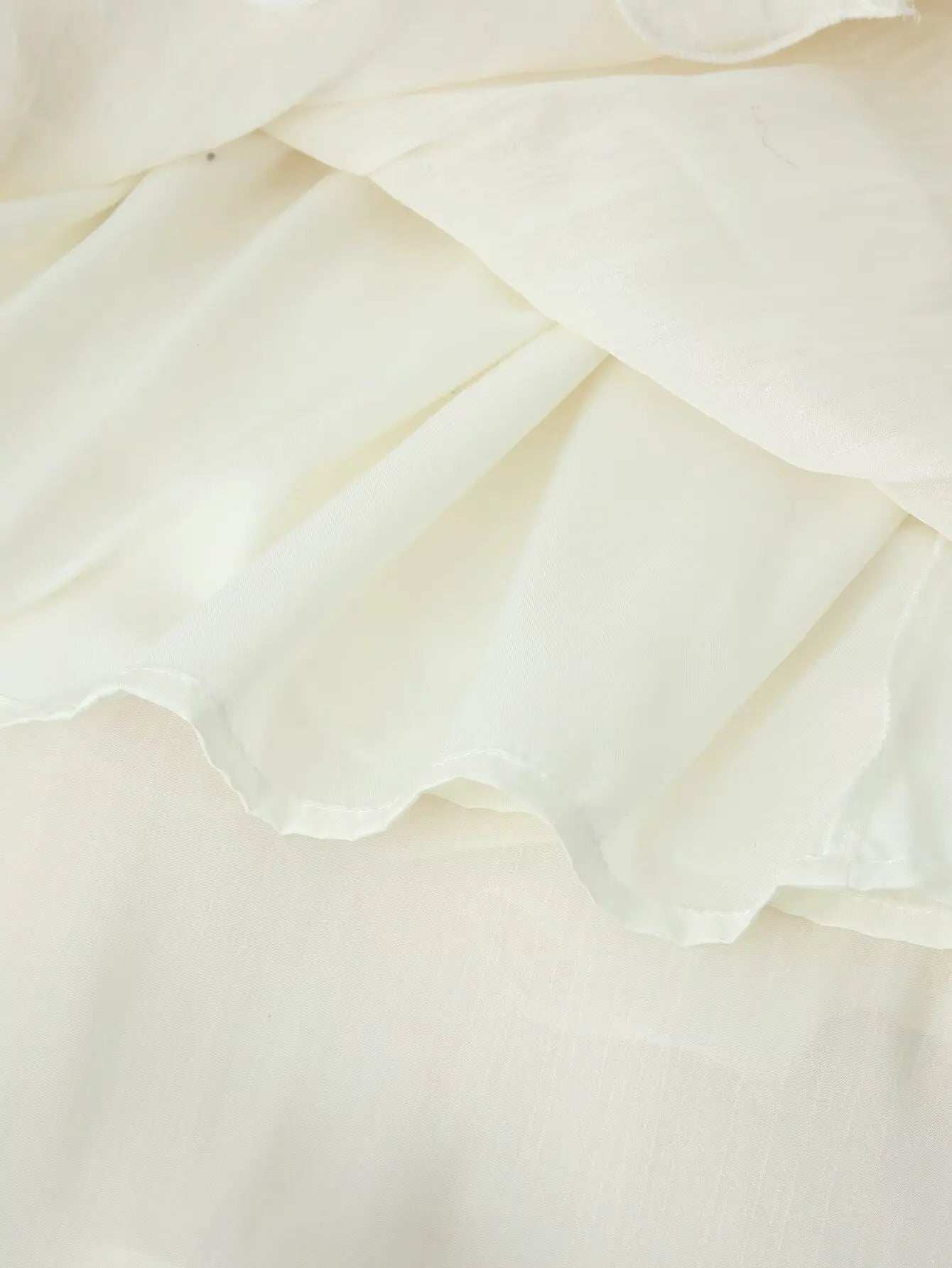Women Elegant Ruffles Hem Beige Long Evening Dress Sleeveless Cloak Style Maxi Dresses