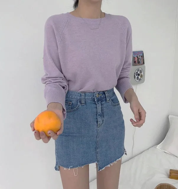 Jeans Skirts For Women Short Irregular High Waist Woman Denim Skirt Sexy Korean Style Cheap Streetwear Clothing Sales Fashion