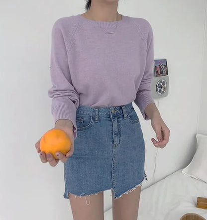 Jeans Skirts For Women Short Irregular High Waist Woman Denim Skirt Sexy Korean Style Cheap Streetwear Clothing Sales Fashion