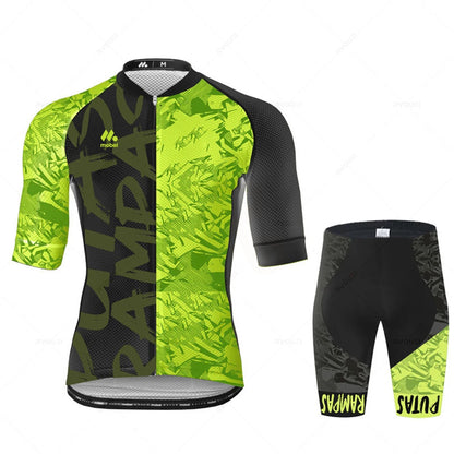 Cycling Jersey Set Team Racing Bike Clothes Summer Mountain Bicycle Clothing Men&