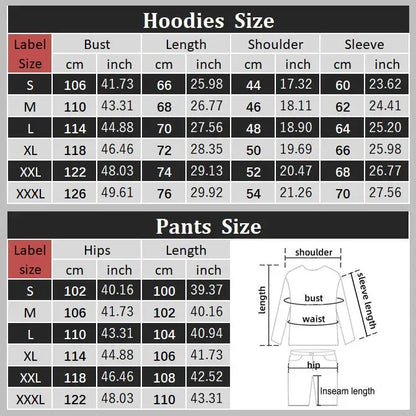 Hoodies Women Pants Sets Sweatshirt And Sweatpant Full Outfit Spring Autumn Loose Fit Stylish Trendy Designer Clothing Women Set