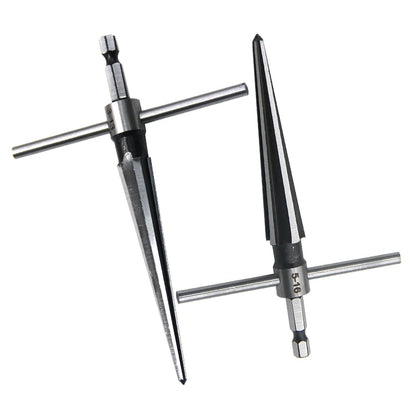 Woodwork Taper Reamer 3-13/5-16mm Wooden Board Electric Drill Hole Expanding Chamfer and Deburring Hexagonal Handle Cut Tool