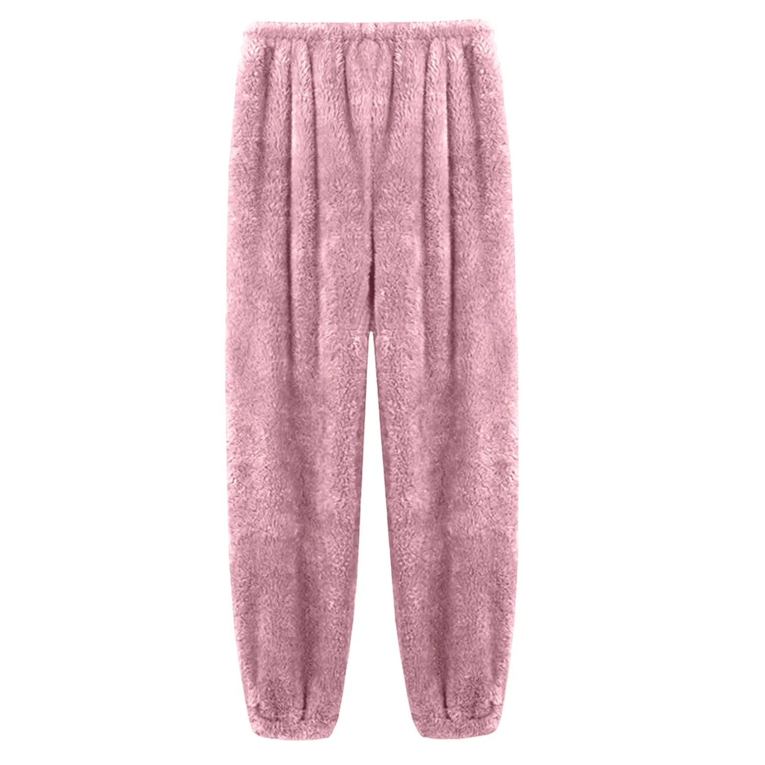 Pajamas Pants For Women Warm Winter Solid Color Sleepwear Pyjamas Plush Pants Women Nightwear Fashionable Home Wear