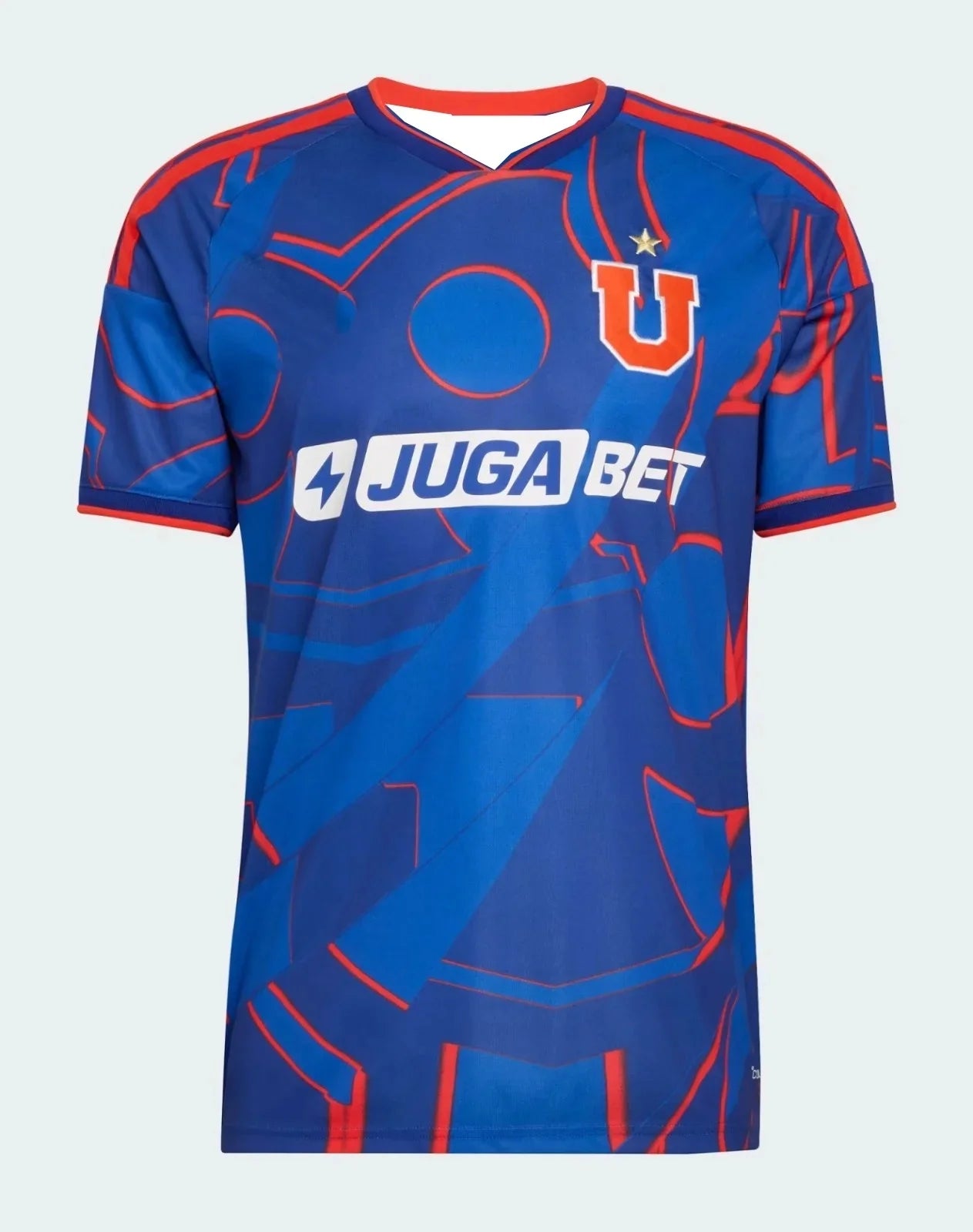2026 New Jersey  3D Sports Universidad de Chile  Special Edition Soccer Jersey – Blue Red Geometric Pattern