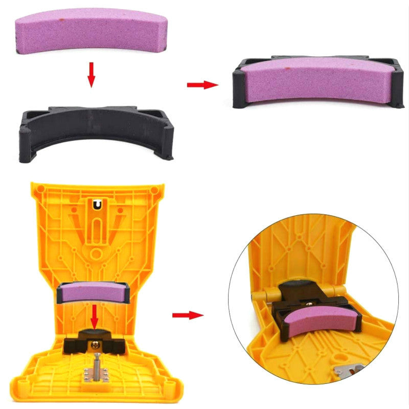 Chainsaw Teeth Sharpener Sharpens Saw Chain Sharpening Tool System Abrasive Tools Easy Sharp Fast Grinding for 14-20"