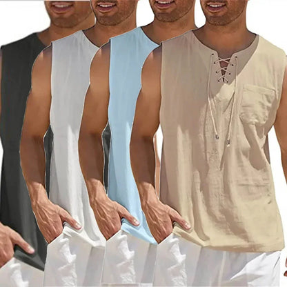 Summer Linen Shirts Men&