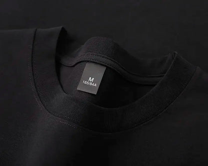 600g Cotton T-Shirts Men Short Sleeved Heavyweight Summer Round Neck Loose Breathable Shirt for Men Women Basic Tee