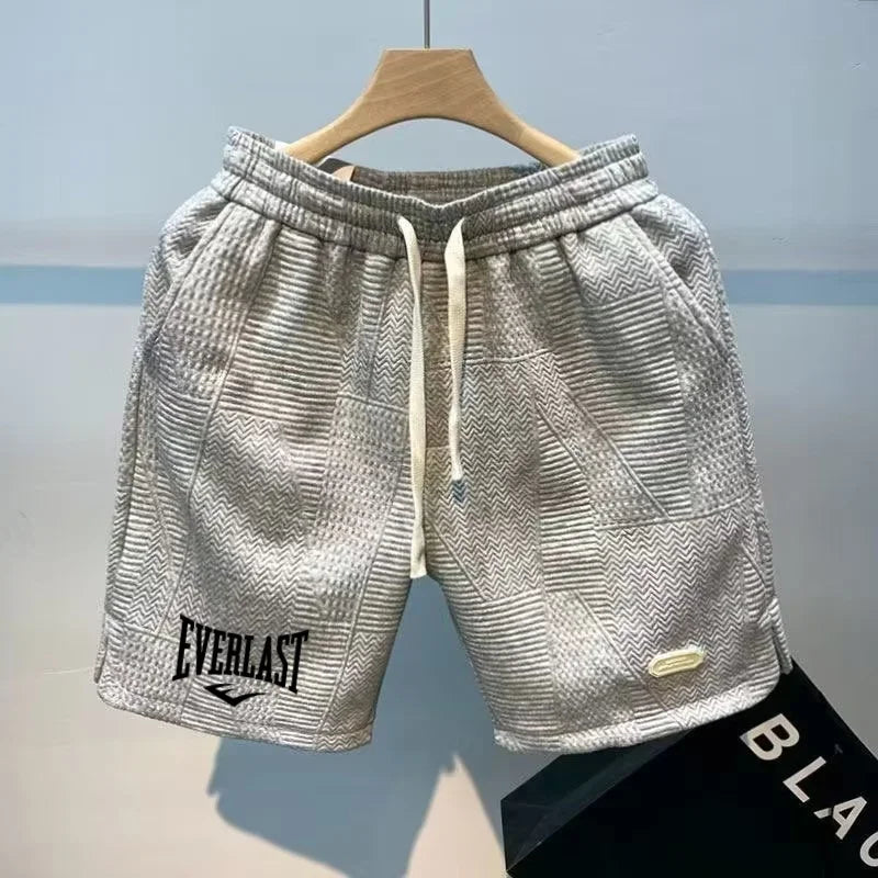 2025 New casual printed shorts fashionable and popular men&