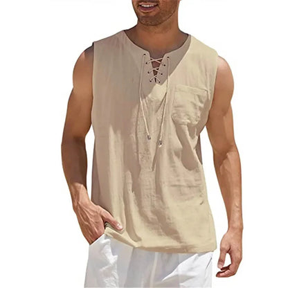 Summer Linen Shirts Men&