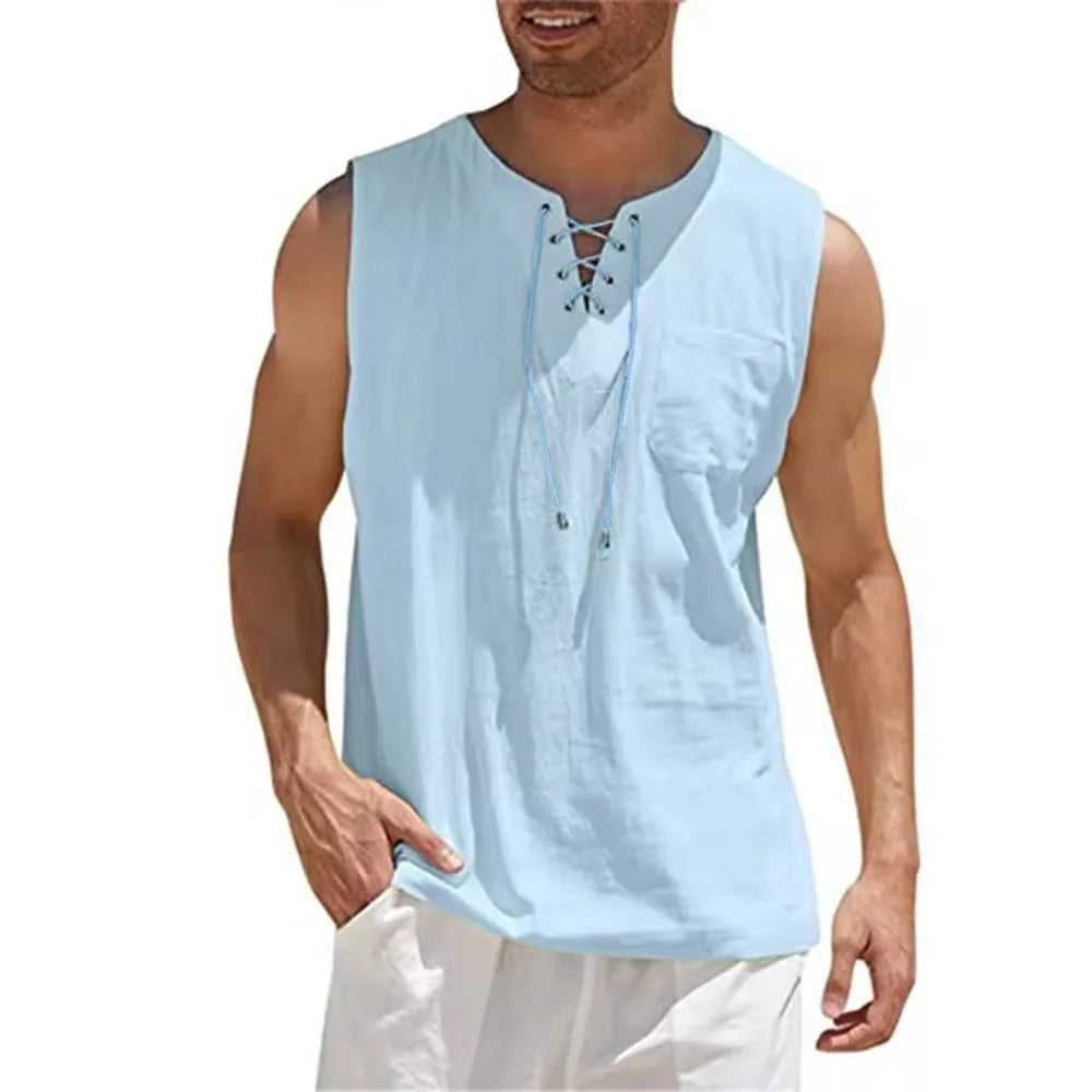 2026 Cotton Linen Shirts Men&
