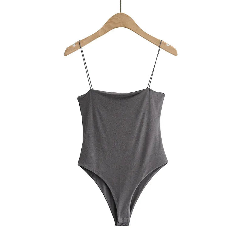 BRADELY MICHELLE 2022 Summer Women Rompers Slim Underwear Waist Camisole Sleeveless Tops Bodysuits Streetwear Jumpsuits