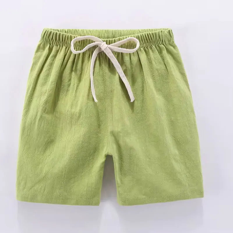 Short Pants Children Shorts for Boys Girls  Clothes Cotton Solid Breathable Summer  Casual Sports Beach Kids Shorts ElasticYoung