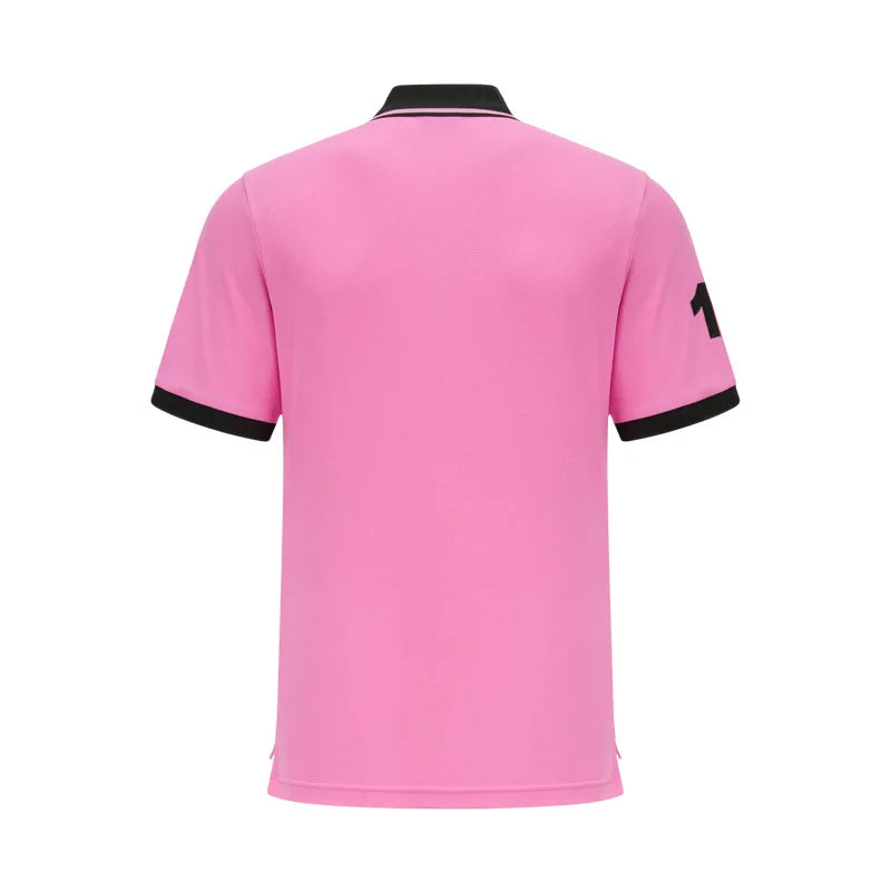 Polo Shirts for Men Miami Classic Red White Pink Sports Casual Pure Cotton Plus Size 7xl New Short Short Sleeved Collar T Shirt