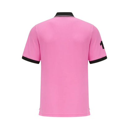 Polo Shirts for Men Miami Classic Red White Pink Sports Casual Pure Cotton Plus Size 7xl New Short Short Sleeved Collar T Shirt