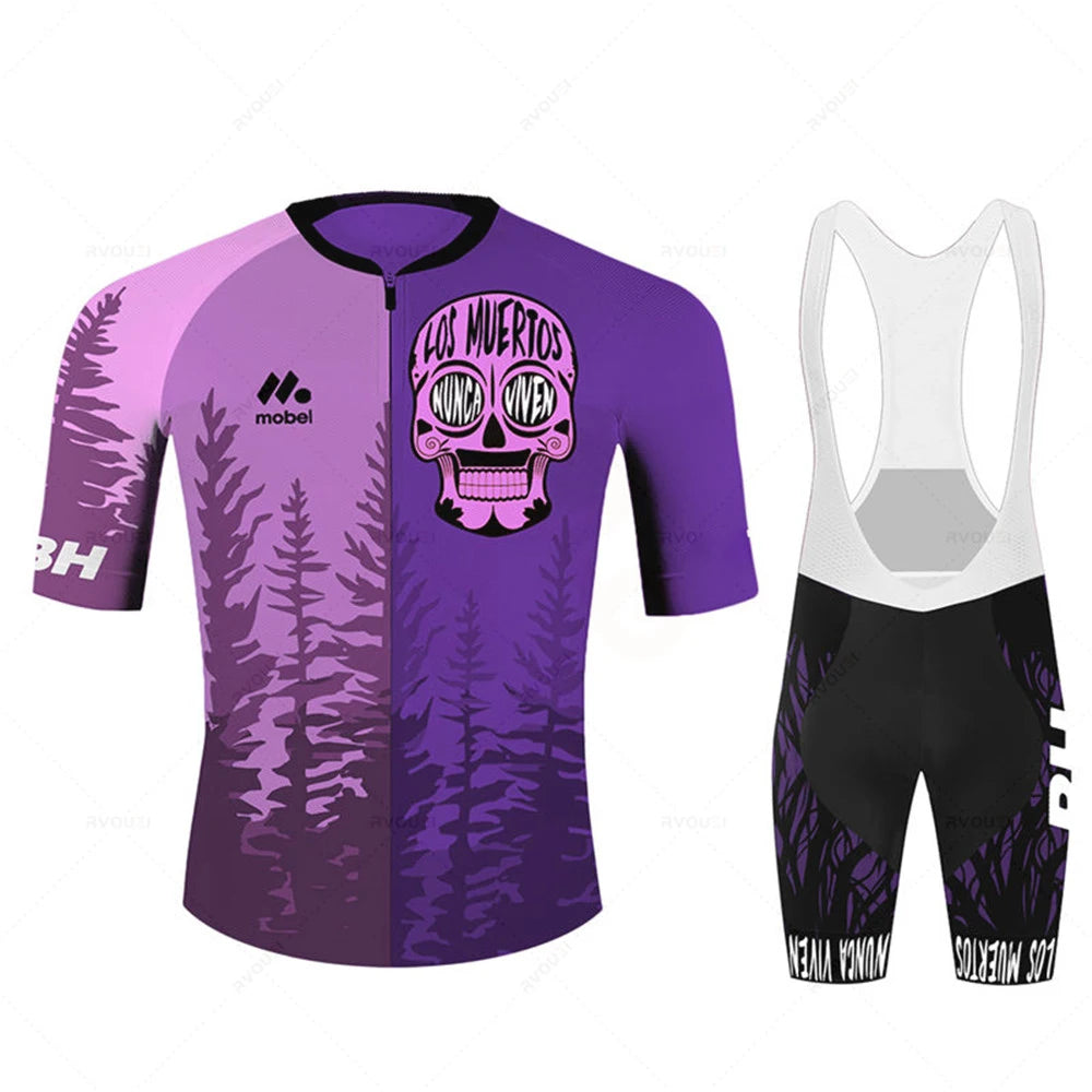 Cycling Jersey Set Team Racing Bike Clothes Summer Mountain Bicycle Clothing Men&
