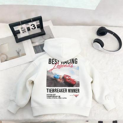 Hoodies For Kids Clothing Spring New Style Cartoon Car Fashion Sweatshirts Tops Hooded Long Sleeved Children&