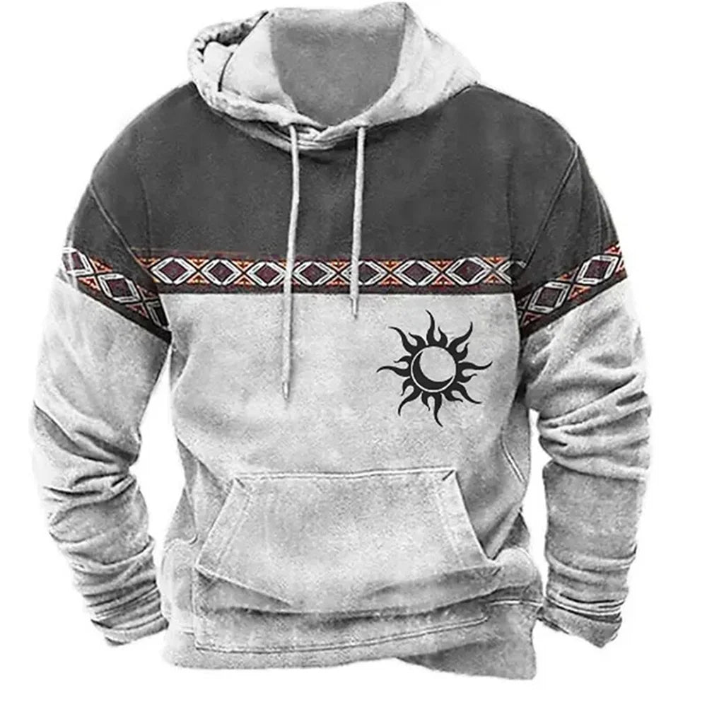 Hoodies For Men Y2k Golf Camping Casual cowboy Long Sleeve Autumn Fashion Sweatshirts 3d Printed Hooded Holiday Loose Oversized