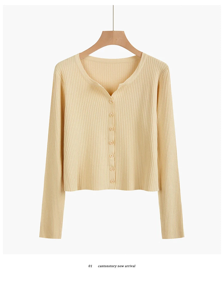 2026 Fashion Women Sweater Female Cardigan Thin Outerwear Short Short Design Sweater Long-sleeve Small Cape Blusa Feminina