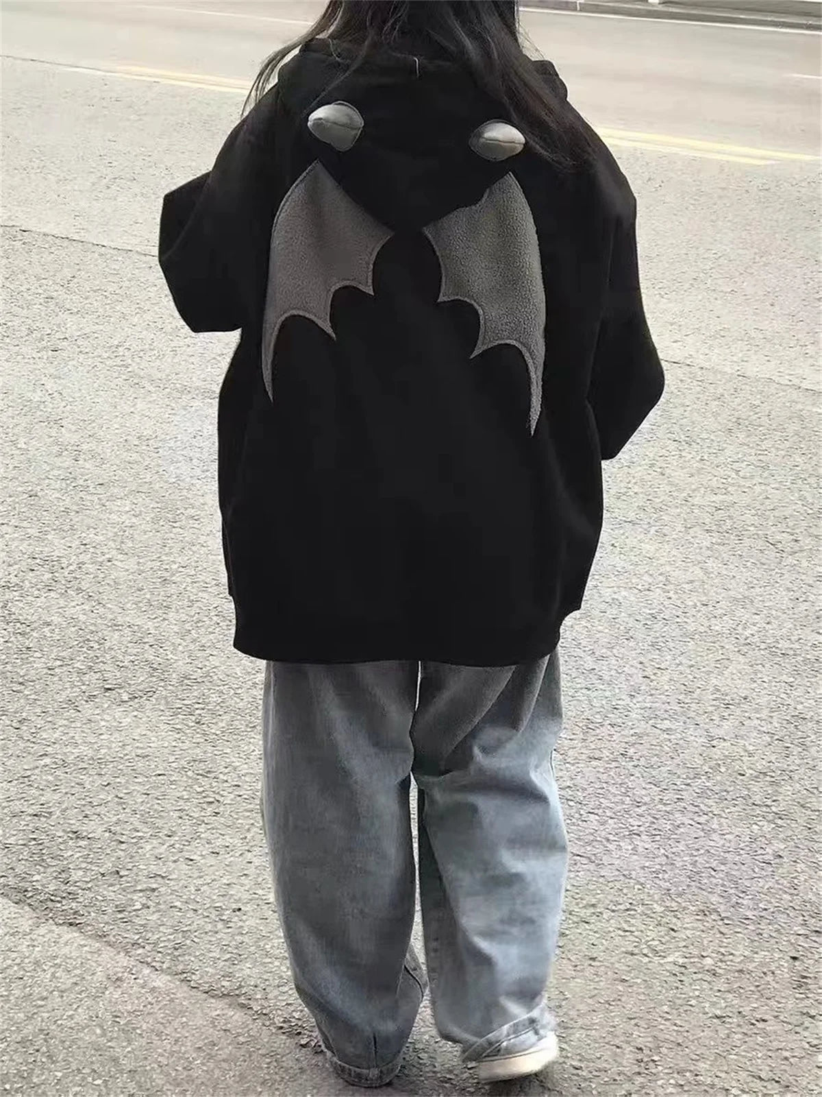 Hoodies Devil Women Men Dark Style Vintage Harajuku Hoody Zip Up Sweatshirt Hip Hop Streetwear Y2k Aesthetic Grunge Cardigan