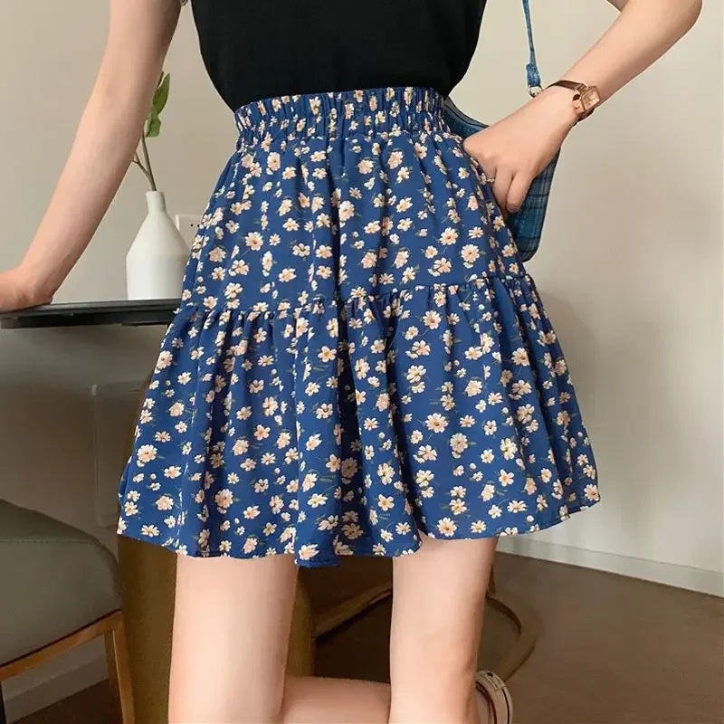 Short Mini Skirts For Women Korean Style Woman Skirt Chiffon Summer Offer Aesthetic Hot Harajuku Luxury Elegant Modest Stylish V