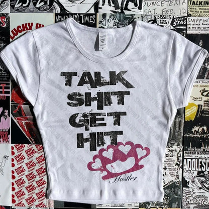 Crop Tops Y2k Vintage Top for Women 90s Vintage Clothes Women&