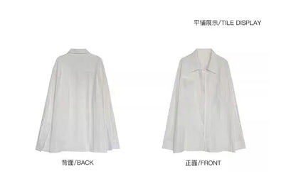 High-end Men Clothing Long Sleeve Business Social Shirts Fashion Drapped Solid All-match Blouse Non-ironing Dress Shirts for Men