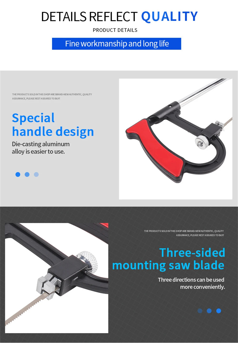 7pcs Hacksaw Set,Woodworking Hand Saw,with 6 Steel Saw Blades,Adjustable Frame,DIY Hand Tools,for Metal Wood PVC Plastic&amp;Rubber