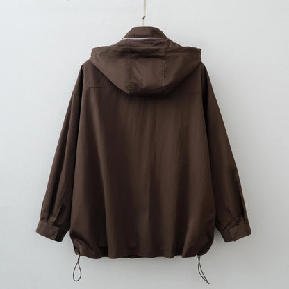 Women Fashion 2025 Fall / Autumn Water proof Elastic adjustable waist Female Jacket and Coat